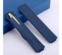 Shein 1/2/5 Piezas Fundas sólidas de color para bolígrafo, organizador de bolsillo elástico de PU para un solo bolígrafo