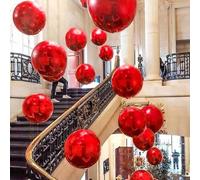 Shein 1/2/5 unidades de 22"/32" Globos de lámina roja con efecto 4D, globos de lámina redondos holográficos, flotantes, rellenos de helio, adecuados para fi