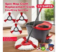 Shein 1/2/6 piezas Recambios de cabezal de fregona de rotación profunda de limpieza, paño de limpieza de microfibra súper, cabezal de fregona de micro-rotac