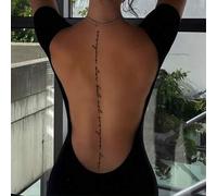 Shein 1-2 Pegatinas de tatuajes temporales realistas con citas motivacionales, adecuadas para entusiastas de la moda