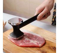 Shein 1/2 piezas Ablandador de carne de aleación de aluminio, martillo de bistec de doble cara, mazo de carne, mazo de chuletas de cerdo, para uso doméstico