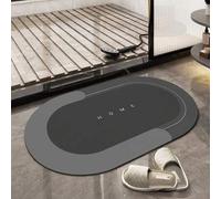 Shein 1/2 piezas Alfombra de baño antideslizante y suave, hecha de diatomita con absorción de secado rápido, adecuada para el baño, decoración de Halloween,