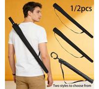 Shein 1/2 piezas Bolsa para paraguas negra, Funda para paraguas con correa de hombro negra, Bolsa de almacenamiento a prueba de polvo para paraguas, Funda p