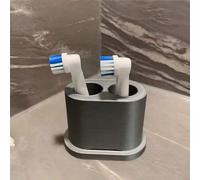 Shein 1/2 piezas Caja de almacenamiento para cabezales de cepillo de dientes eléctrico, soporte para cabezales de cepillo de dientes, estante de almacenamie