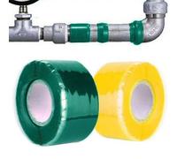 Shein 1/2 piezas Cinta de goma de silicona para tuberías de agua, resistente a alta presión/alta temperatura/baja temperatura/autoadhesiva/autofundente/aisl