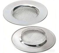 Shein 1/2 piezas Colador de fregadero de cocina, colador de drenaje de acero inoxidable para fregadero de cocina, accesorios de cocina, atrapador de aliment