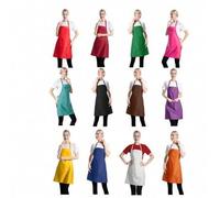 Shein 1/2 piezas Delantal a prueba de aceite con bolsillos - Delantal de cintura resistente a las manchas, largo de cintura, unisex, adecuado para cocinar y