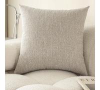 Shein 1/2 piezas Funda de almohada de felpa de coral suave de alta densidad y grosor, diseño de estilo minimalista moderno con textura, sin relleno interior