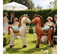 Shein 1/2 piezas Globo con forma de caballo de 31 pulgadas/58 pulgadas, decoración de fiesta de caballos de carreras, regalo de fiesta de cumpleaños, decora