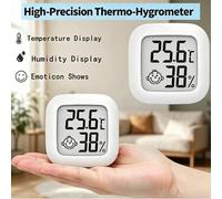 Shein 1-2 piezas Higrómetro Digital Termómetro Interior, Monitor de Temperatura y Humedad Preciso, Indicador de Confort, Mini Termómetro de Habitación Adecu