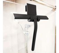 Shein 1/2 piezas Limpiacristales de silicona con soporte - Raspador de vidrio multiusos para baño, inodoro, ventanas de coche, espejos - Duradero, fácil de