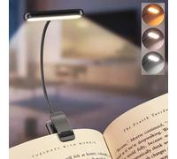Shein 1/2 piezas Luz de lectura con protección ocular, lámpara de libro con clip ajustable, 3 temperaturas de color, ligera, adecuada para estudiantes, niño