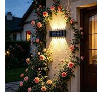 Shein 1/2 piezas Luz solar para exteriores con lente convexa de enfoque, 14 LED Luz blanca/cálida Luz solar de jardín, Iluminación exterior LED Luz nocturna