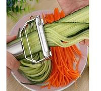 Shein 1/2 piezas Pelador de verduras de acero inoxidable - Pelador de cocina multifunción totalmente lavable, adecuado para patatas, zanahorias, pepinos y m