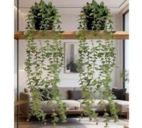 Shein 1/2 piezas Plantas artificiales, Plantas colgantes en maceta, Estante colgante de pared para decoración, Adecuado para interior, exterior, decoración