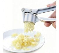 Shein 1/2 piezas Prensa de ajo de metal, cortador de ajo manual profesional, prensa de ajo y jengibre, picador de verduras/cortador y pelador de ajo, herram