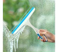 Shein 1/2 piezas Rascador de vidrio y piso de uso múltiple con mango ergonómico y diseño de fácil colgado - Plástico duradero para ventanas, duchas, puertas
