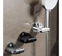 Shein 1/2 piezas/Set Soporte de ducha con ventosa, instalación de brazo de ducha de mano, ajustable para colgar en la pared, sin necesidad de electricidad,