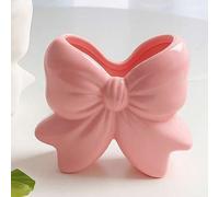Shein 1/2 piezas Soporte para cepillo de dientes con forma de lazo, taza linda para almacenamiento de cepillos de dientes para el baño, adecuado para decora
