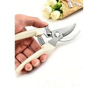 Shein 1/2 piezas Tijeras de podar de acero inoxidable de alta resistencia, con mango acolchado, tijeras de jardinería para flores, arbustos, setos, ramas de