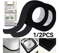 Shein 1/2 piezas Tira de sellado autoadhesiva impermeable para bañera, cinta de sellado a prueba de aceite, pegamento de sellado para baño, tira de protecci