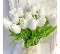 Shein 1/3/10/20/30 piezas Set de Flores de Tulipán Artificiales de Alta Calidad, Textura Realista, Adecuado para Boda, Habitación, Hogar, Hotel, Fiesta, Eve
