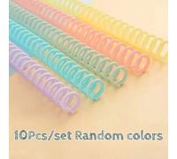Shein 1/3/5/8/10 anillas de encuadernación espiral ajustables de PVC para papel A4 con 30 orificios perforados, longitud 27,99 cm - Ideal para cuadernos, ca