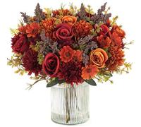 Shein 1/3/5 piezas Bolas de flores artificiales Crisantemo, Ramo de rosas, Adecuado para decoración de temporada de regreso a la escuela, decoración de otoñ