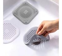 Shein 1/3/5 piezas Filtro de cabello, Filtro de fregadero, Tapón de desagüe de ducha de bañera, Tapón de silicona para cocina, Herramientas de baño, Filtro