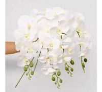 Shein 1/3/5 piezas Tallos de Orquídea Phalaenopsis Artificial de 27 Pulgadas con Tacto Real Orquídea Falsa para Decoración del Hogar Oficina Boda Plantas de