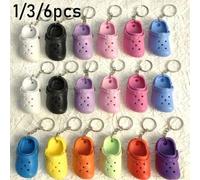 Shein 1/3/6 piezas Mini llaveros con colgantes coloridos, adecuados para bolsas de obsequios de fiesta, regalos de cumpleaños, decoración de habitaciones, m