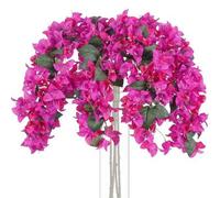 Shein 1/3/8 piezas Tallos artificiales de flores de Buganvilla de seda, ramas de 31 pulgadas de largo, adecuadas para arreglos florales en jarrones altos, d