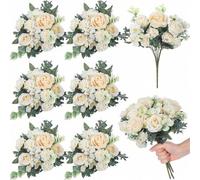 Shein 1/3 piezas Bolas de flores artificiales, Crisantemo, Peonía, Ramos de rosas, Adecuado para decoración de dormitorio, cocina, corona DIY, decoración de