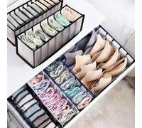Shein 1/3 piezas Caja de almacenamiento de ropa interior y calcetines, organizador de estilo cajón, adecuado para guardar vestidos, pantalones, zapatos, vaq