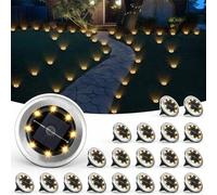 Shein 1/4/12 piezas Luces solares de suelo - Iluminación de paisaje exterior a prueba de agua, adecuada para camino, jardín, patio, césped y pasillo, decora