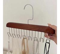 Shein 1-4 piezas Percha de madera multifuncional 8 en 1 Organizador de armario para camisolas, pijamas, corbatas, bufandas, cinturones, percha de almacenami