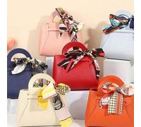 Shein 1/5/10/20 Piezas, Bolsa de regalo de cuero con lazo, Excelente material, Variedad de colores, Bolsa de regalo para boda y fiesta, Mini bolsa, Adecuada