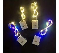Shein 1/5/10 piezas Cadena de luces LED de alambre de cobre de 1M, luces pequeñas coloridas para ramos de flores, envoltorio de regalos y decoración.