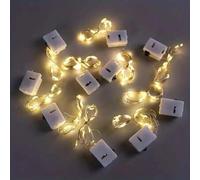 Shein 1/5/10 piezas de 1M Luces de cadena LED con hilo de cobre, cadenas de luces decorativas de colores para ramos, flores, regalos y ambientes