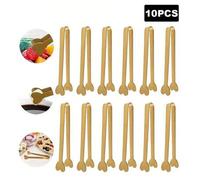 Shein 1/5/10 piezas Pinzas para azúcar con forma de corazón de acero inoxidable, Pinzas de cocina, Pinzas para caramelos y postres, Vajilla para fiestas, Va