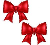 Shein 1/5 piezas Globos con lazo grande - Decoración de globos elegante para fiestas, rojo brillante, adecuado para cumpleaños, Día de San Valentín, bodas,