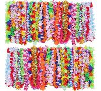 Shein 1-50 piezas Diademas con tema de flores tropicales hawaianas Lei, regalo para fiesta, decoración de festival, boda, playa y cumpleaños, suministros pa