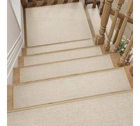 Shein 1/7/15 piezas de Protectores de escalera antideslizantes, Alfombras de escalera con respaldo de goma, Adecuado para escaleras, peldaños de madera, red