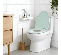 Shein 1 Asiento de inodoro, disponible en múltiples colores con un tamaño universal que se ajusta a la mayoría de los inodoros. Hecho de material resistente