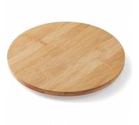 Shein 1 bandeja giratoria de bambú para alimentos, organizador giratorio, para armario de cocina, mesa, refrigerador, especiero, despensa, encimera, organiz