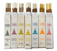 Shein 1 Caja de Incienso Artesanal de 7 Chakras de Nepal, Fragancia Botánica y Herbácea: Sándalo, Incienso, Jazmín, Hierba Limón, Rosa, Pachulí - Ideal para