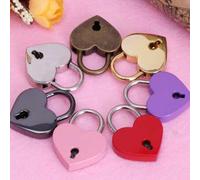 Shein 1 Candado De Aleación De Zinc En Forma De Mini Corazón De 3 Cm, Candado Lindo Y Duradero Para Uso Diario En Equipaje, Mochilas, Cajones, Cuadernos Y D