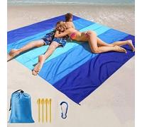 Shein 1 Paquete de Esterilla de Playa Impermeable, Manta de Playa Impermeable Extra Grande, Manta de Playa Impermeable Plegable con Bolsillo, Esterilla de P