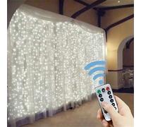 Shein 1 Paquete de Luces de cortina LED, luces colgantes para ventana alimentadas por USB con control remoto, luces de hadas conectables, para decoración de