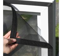 Shein 1 Paquete de Mosquitera Autoadhesiva Negra - Diseño de Malla Clásico, Rectángulo Invisible, Reutilizable y Lavable, Pantalla de Ventana a Prueba de In